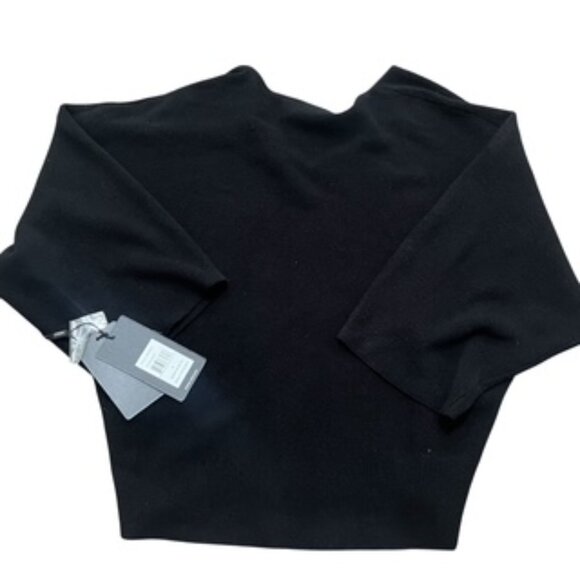 NEW Cyrus Black Women’s Sweater Size Small Ragland Sleeves Cropped Relaxed Fit - Picture 11 of 12